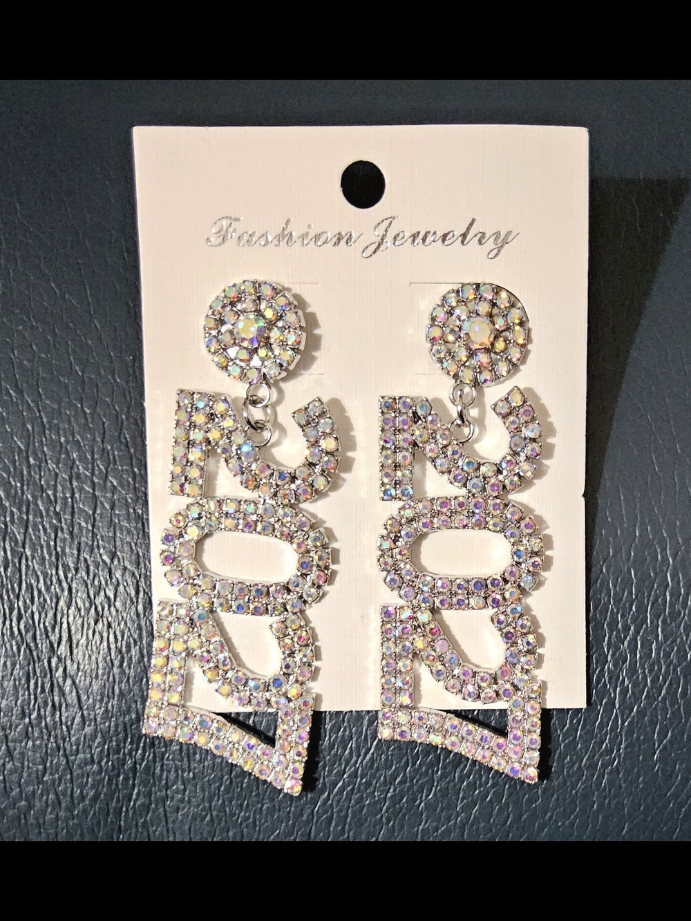✨ New Year's Eve 2027 Iridescent Rhinestone Statement Dangle Earrings ✨